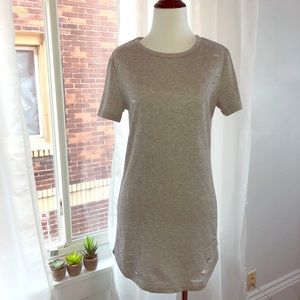 Short Gray Distressed/Hole Dress